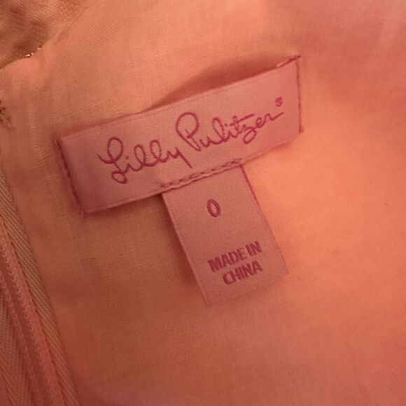 Lilly Pulitzer Paradise Pink Preppy Valli Shift Dress SZ 0 - Picture 7 of 9